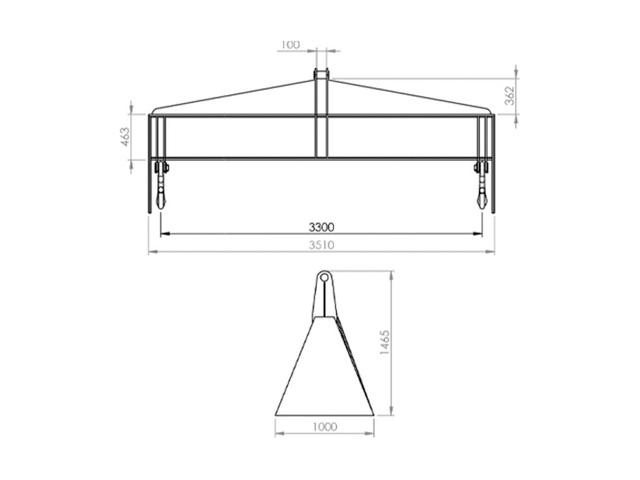 Travessa para Ponte Rolante 20 Tonelada 3,5m